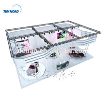 large durable exhibition booth 3 sides open display stand for trade show in shanghai